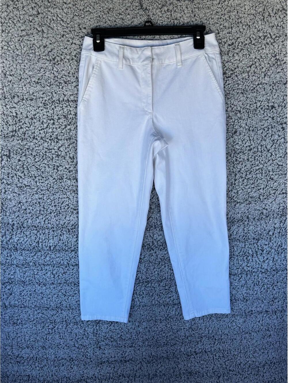Commando Women's Denim Pants  7/8 Trouser  White Size XS $198 MSRP New
